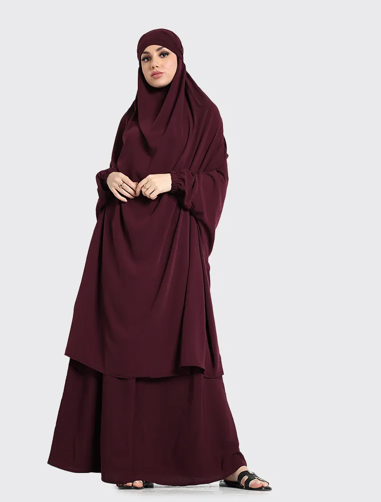 Plum 2 Piece Jilbab